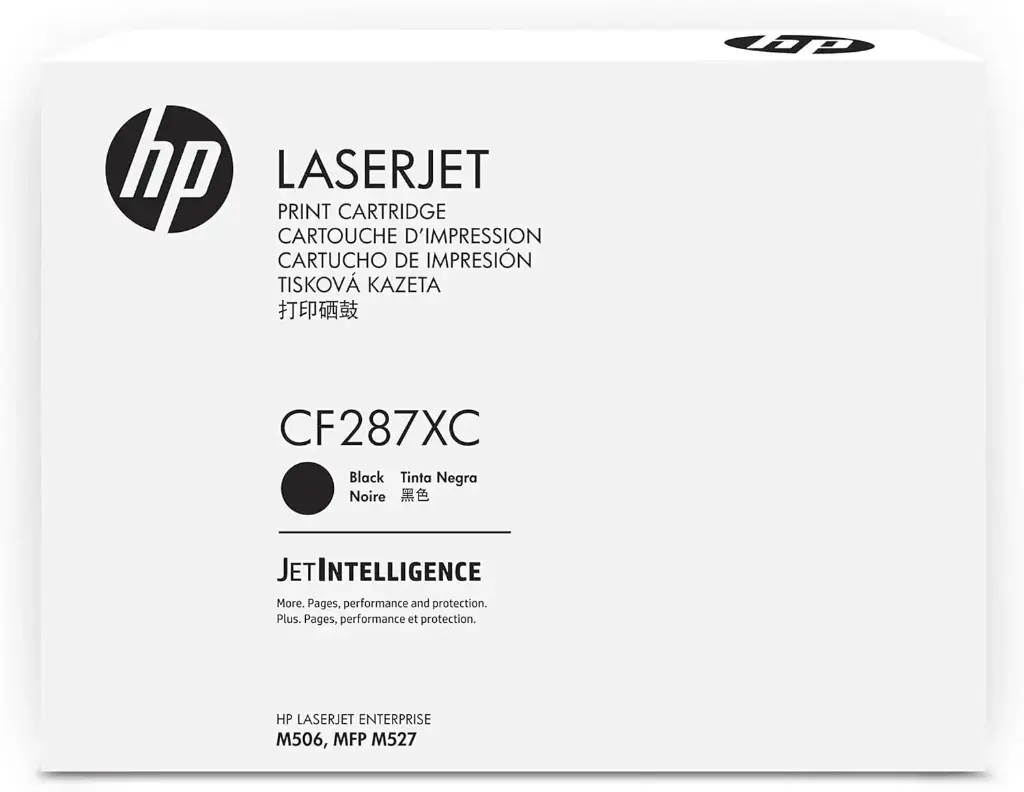 CF287XC Original Toner 87XC Caja Blanca HP LaserJet Pro M506 MFP M527 18,000 Páginas SKU: CF287X CB