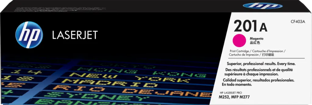 [CF403A] CF403A Magenta Original Toner 201A HP Color LaserJet Pro MFP M277, M274, M252 1,400 Páginas SKU: CF403A