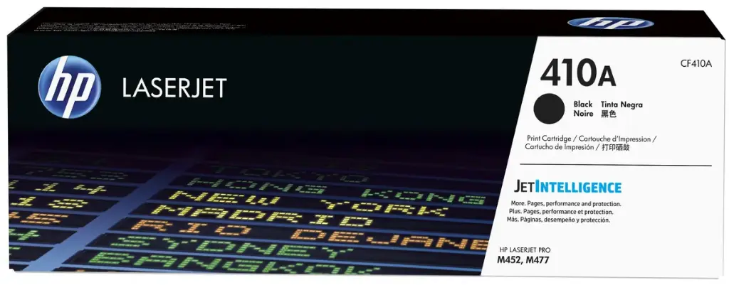 CF410A Negro Original Toner 410A HP Color LaserJet Pro M452, M477, M377 2,300 Páginas SKU: CF410A