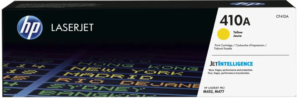 [CF412A] CF412A Amarillo Original Toner 410A HP Color LaserJet Pro M452, M477, M377 2,300 Páginas SKU: CF412A
