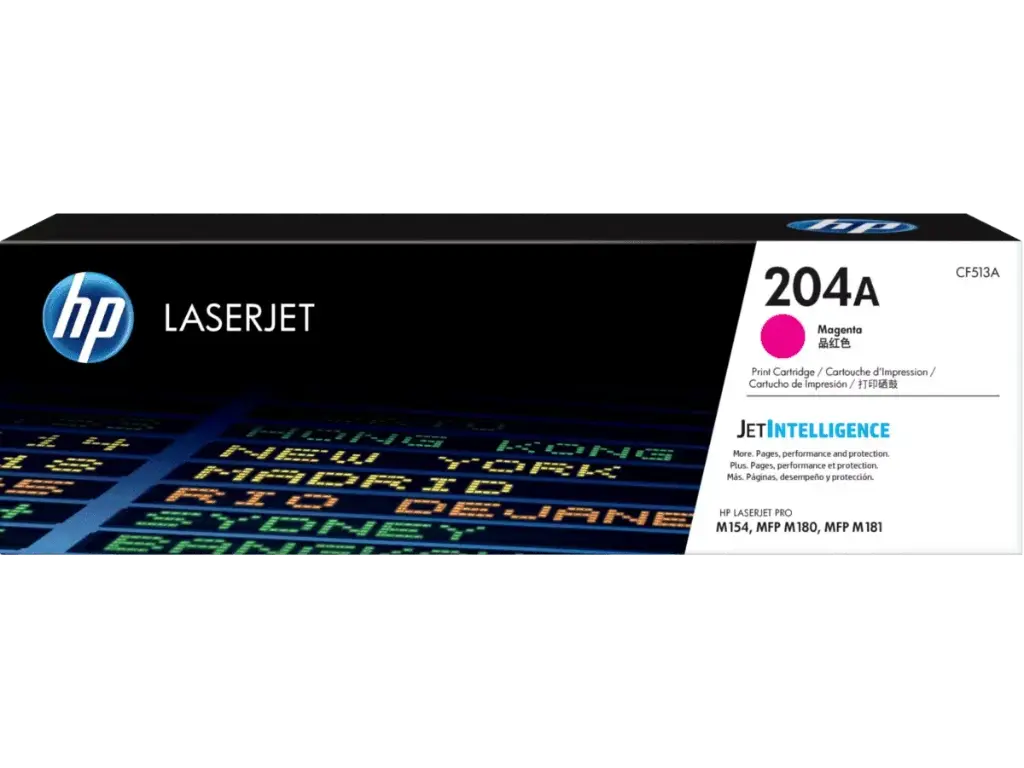 CF513A Magenta Original Toner 204A HP LaserJet M154, MFP M180, MFP M181 900 Páginas SKU: CF513A