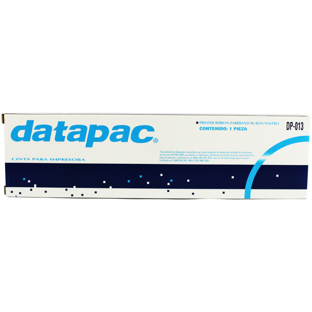 Cinta Datapac DP-013, DP013, (Similar S015631) Epson FX70, FX80, FX85 Epson FX850, FX850 Plus, Epson FX-870, FX-8750 Plus 880, Epson LQ-300, Epson LX-300+, LX300, LX-800, LX-810, LX-850, AP 2000, T1000  SKU: DP-013