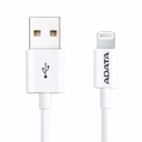 Cable USB A Lightning Adata iPhone Apple Blanco 1 Metro AMFIPL-1M-CWH