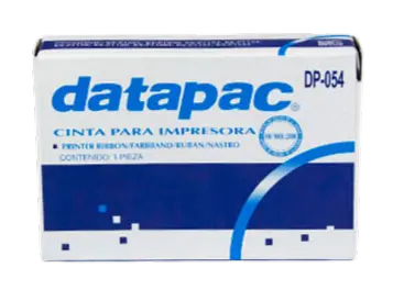 Cinta Datapac DP-054, DP054 Negro Panasonic KX P1081, Panasonic KX P1090, Panasonic KX P1121, Panasonic KX P1123, Panasonic KX P1124, Panasonic KX P1150, Panasonic KX P1180, Panasonic KX P1180i, Panasonic KX P1191, Panasonic KX P1695 SKU: DP-054