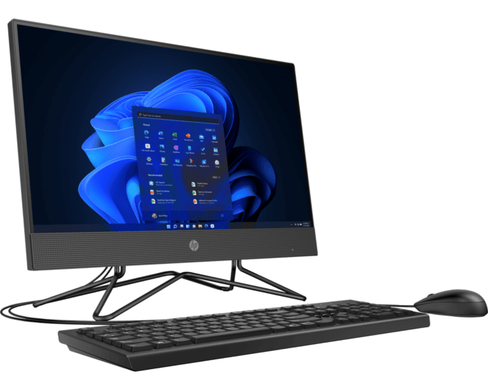 [464A8LT] HP 200 G8 All in One 20.7", Intel Celeron J4025 2GHz, 4GB, 128GB SSD, Windows 10 Pro 64-bit, Negro + Teclado/Mouse SKU: 464A8LT