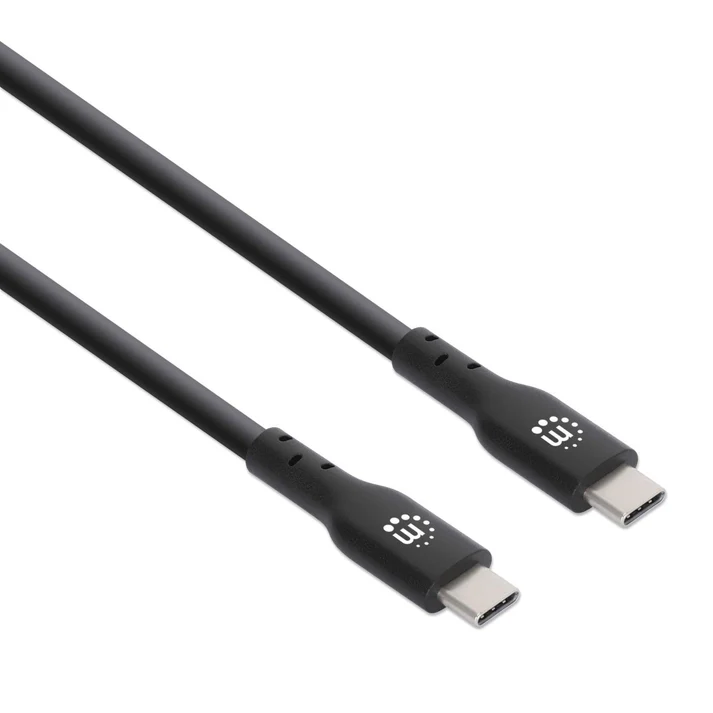 Manhattan Cable USB C Macho - USB C Macho, 50cm, Negro Tipo C CB-1355 SKU: 354868