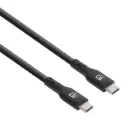 Manhattan Cable USB C Macho - USB C Macho, 50cm, Negro Tipo C CB-1355 SKU: 354868