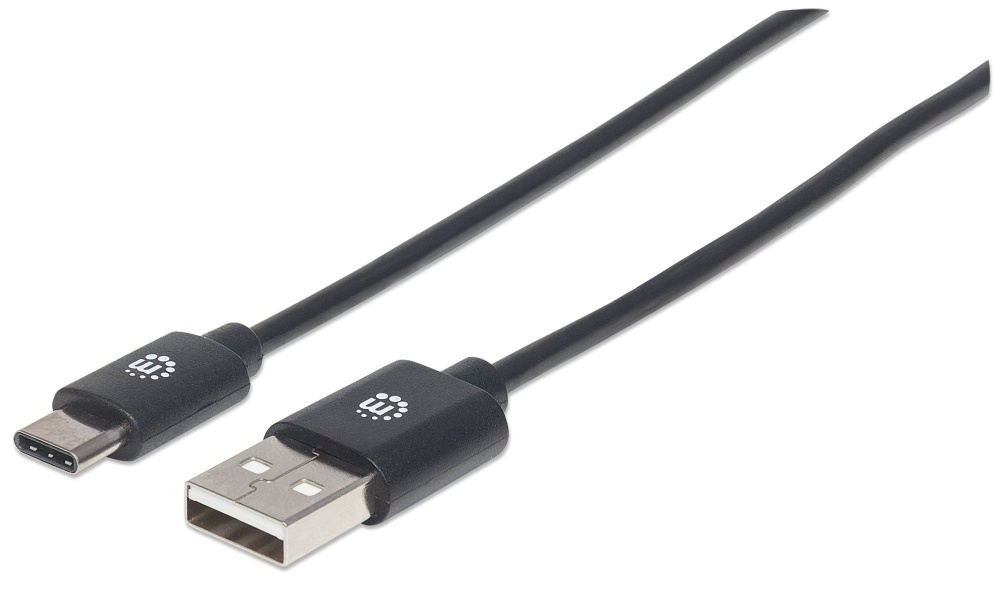 Manhattan Cable USB C de Alta Velocidad, USB C Macho - USB A Macho, 1 Metro, Negro Tipo C SKU: 353298