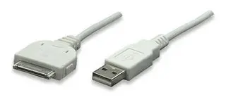 [391856] Manhattan Cable iLynk USB A Macho - 30-pin Macho, 1.2 Metros, Blanco, para iPod/iPhone SKU: 391856