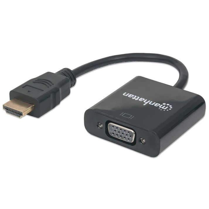 Manhattan Convertidor HDMI Macho - VGA Hembra, Negro AC-4245 SKU: 151467
