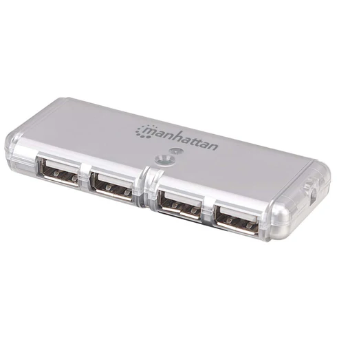[160599] Manhattan Hub USB 2.0 de 4 Puertos, 480 Mbit/s SKU: 160599