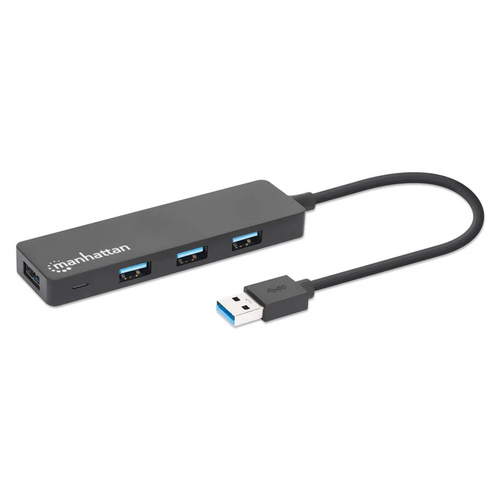Manhattan Hub USB 3.2 Macho - 4x USB 3.2 Hembra, 5000 Mbit/s, Negro AC-9008 SKU: 164900