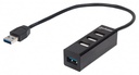 Manhattan Hub USB A 3.0 de 4 Puertos, 5000 Mbit/s, Negro AC-6451 SKU: 163828