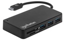 Manhattan Hub USB-C - 3 Puertos USB Hembra, 5000 Mbit/s, Negro SKU: 164948