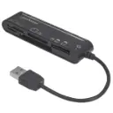 Manhattan Lector de Memoria USB 2.0, 79 en 1, 480 Mbit/s, Negro SKU: 101998