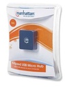 Manhattan Micro Hub USB 2.0 de 4 Puertos, 480 Mbit/s SKU: 160605