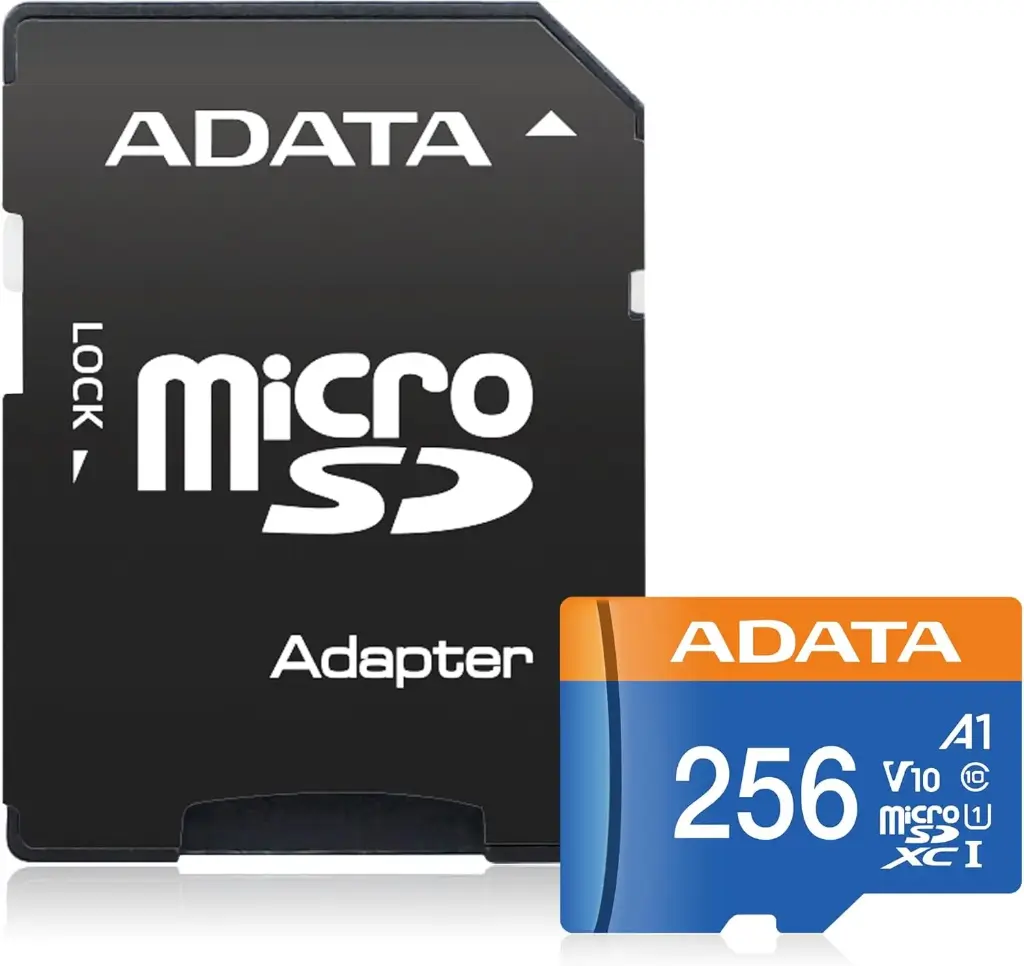 Memoria Flash Adata Premier, 256GB MicroSDXC UHS-I Clase 10, con Adaptador PREMIER (A1 V10) MEMDAT4730, RAM-3041 SKU: AUSDX256GUICL10A1-RA1