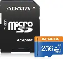 Memoria Flash Adata Premier, 256GB MicroSDXC UHS-I Clase 10, con Adaptador PREMIER (A1 V10) MEMDAT4730, RAM-3041 SKU: AUSDX256GUICL10A1-RA1
