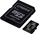 Memoria Flash Kingston Canvas Select Plus, 64GB MicroSDXC UHS-I Clase 10, con Adaptador SKU: SDCS2/64GB