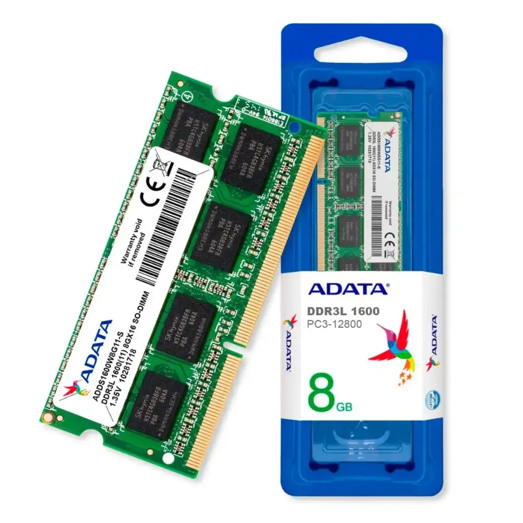Memoria RAM Adata DDR3L Premier, 1600MHz, 8GB, CL11, SO-DIMM, 1.35v SKU: ADDS1600W8G11-S