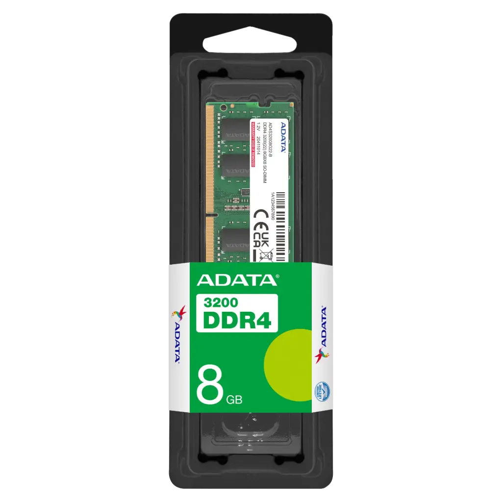 Memoria RAM Adata Premier DDR4, 3200MHz, 16GB, CL22, SO-DIMM 1.2V SKU: AD4S320016G22-SGN