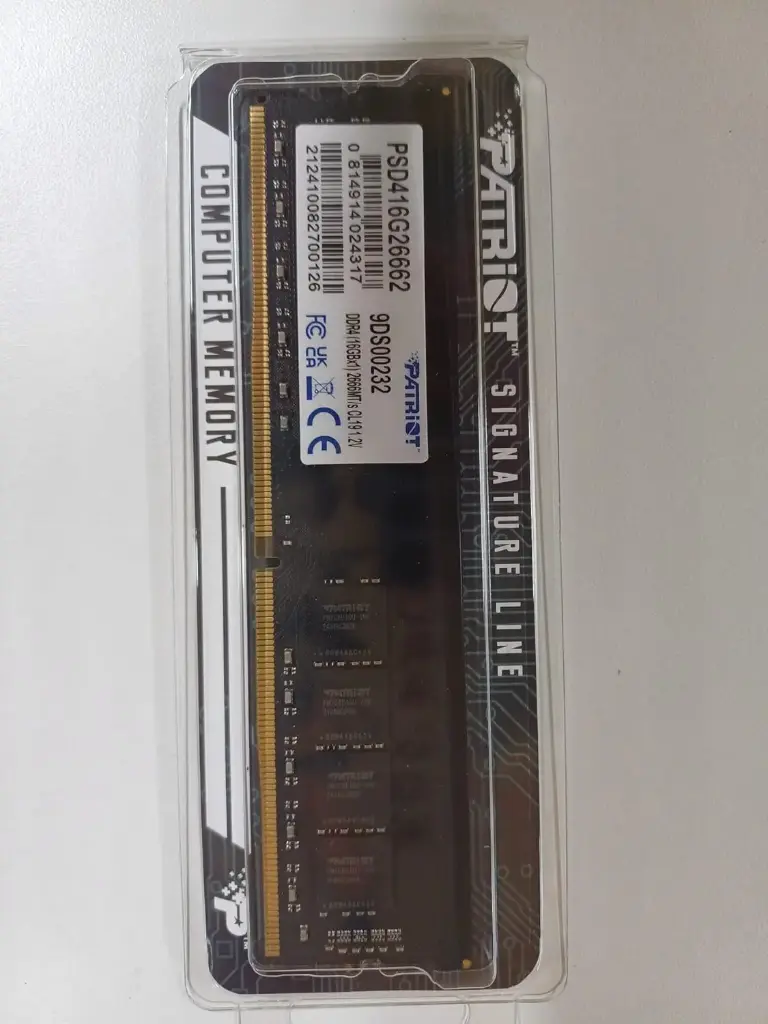 Memoria RAM Patriot Signature DDR4, 2666MHz, 16GB, Non-ECC, CL19, U-DIMM SKU: PSD416G266682B (Bulk)
