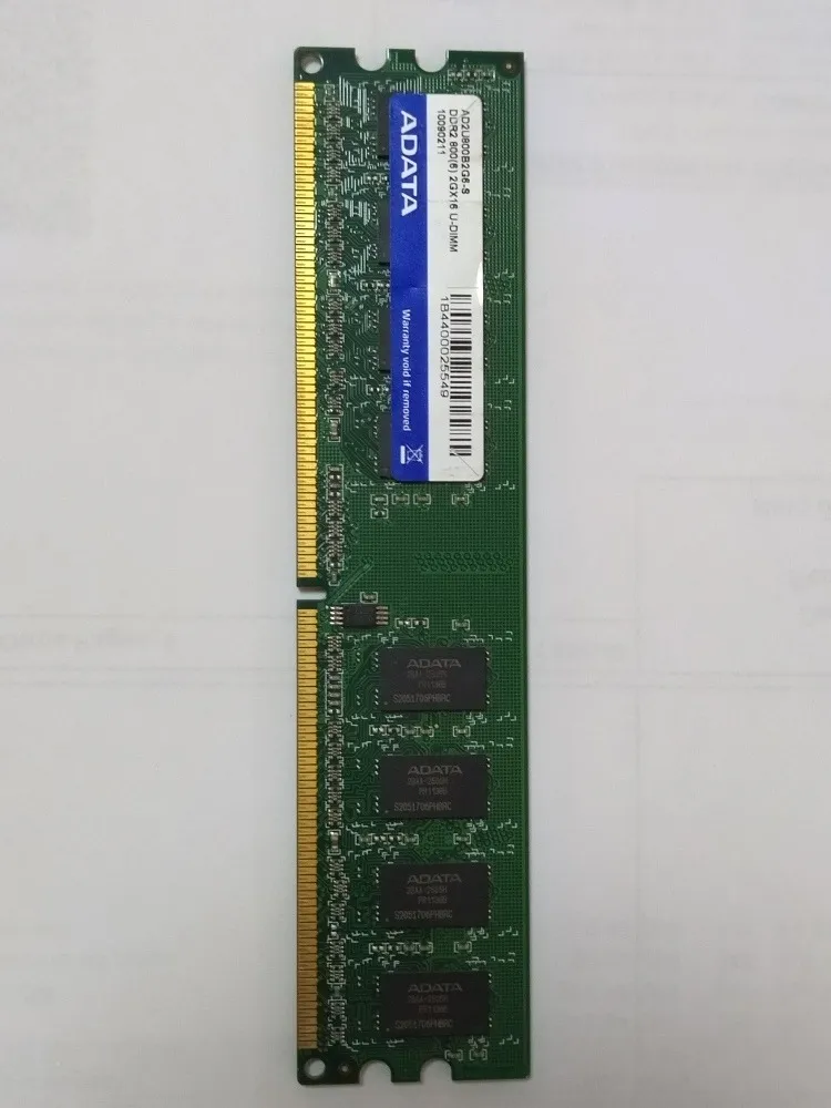 Memoria RAM UDIMM Adata DDR2 Serie Premier, 800MHz, 2GB, CL6, Non-ECC SKU: AD2U800B2G6-S