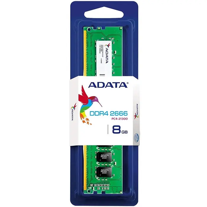 Memoria RAM UDIMM Adata DDR4, 2666MHz, 8GB, Non-ECC, CL19 SKU: AD4U26668G19-SGN