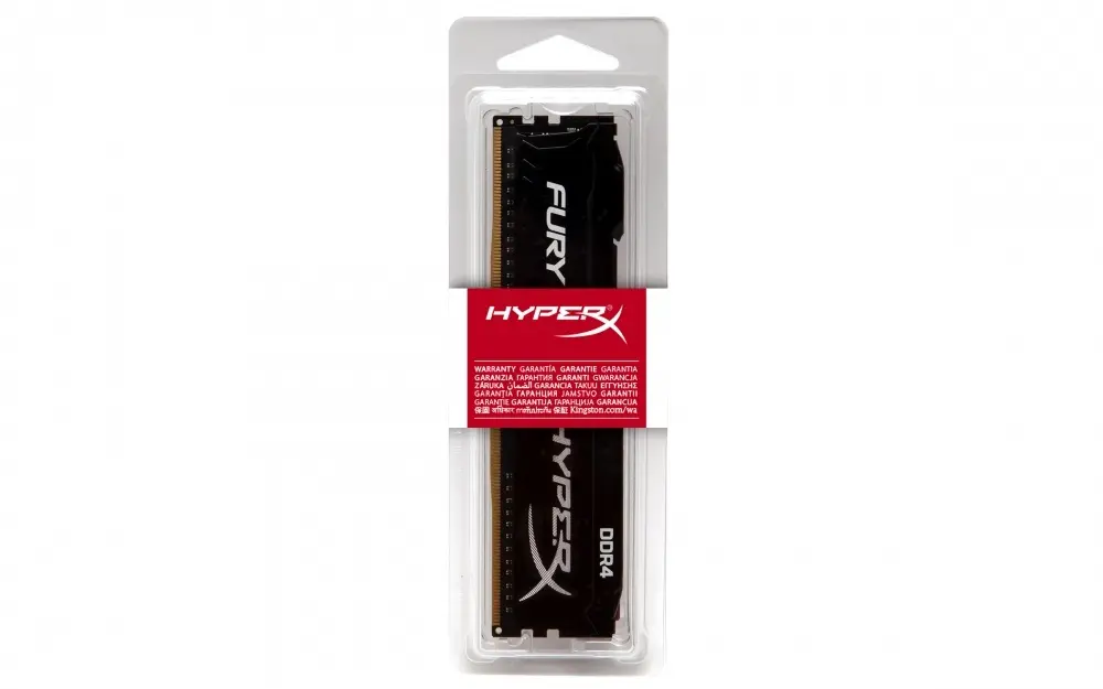 Memoria RAM UDIMM Kingston HyperX FURY Black DDR4, 2133MHz, 4GB, Non-ECC, CL14 SKU: HX421C14FB/4