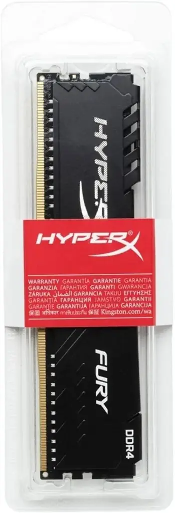 Memoria RAM UDIMM Kingston HyperX FURY Black DDR4, 2400MHz, 4GB, Non-ECC, CL15 SKU: HX424C15FB/4
