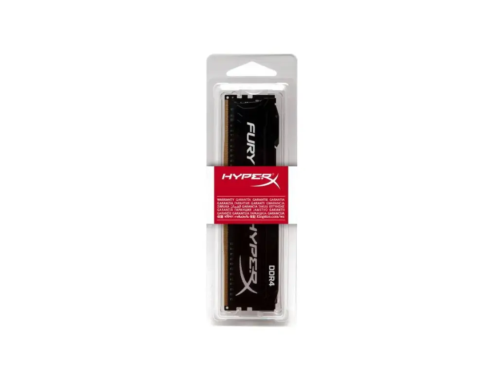 Memoria RAM UDIMM Kingston HyperX FURY Black DDR4, 2666MHz, 4GB, Non-ECC, CL15 SKU: HX426C15FB/4