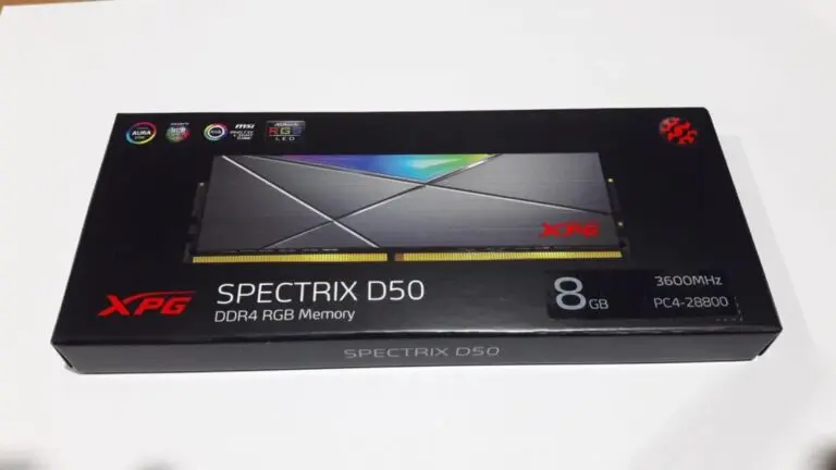 Memoria RAM UDIMM XPG SPECTRIX D50 RGB Tungsten Grey DDR4, 3600MHz, 8GB, Non-ECC, CL18, XMP SKU: AX4U360038G18A-ST50