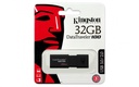 Memoria USB Kingston DataTraveler 100 G3, 32GB, USB 3.0, Lectura 100MB/s, Escritura 10MB/s, Negro SKU: DT100G3/32GB