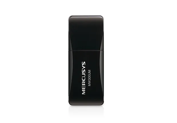 [MW300UM] Mercusys Adaptador de Red USB MW300UM, Inalámbrico, 300 Mbit/s, NIC-2379 SKU: MW300UM