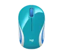 Mini Mouse Logitech Óptico M187, Inalámbrico, USB, 1000DPI, Azul Cielo SKU: 910-005360