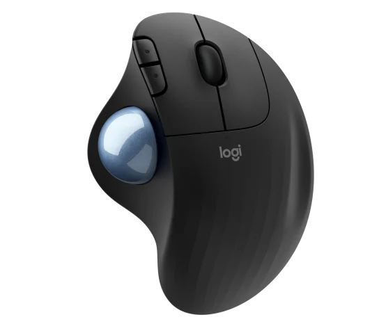 Mouse Ergonómico Logitech Óptico Ergo M575, Inalámbrico, Bluetooth, Receptor USB, 2000DPI, Negro SKU: 910-005869