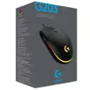 Mouse Gamer Logitech Óptico G203 LightSync, Alámbrico, USB, 8000DPI, Negro SKU: 910-005793