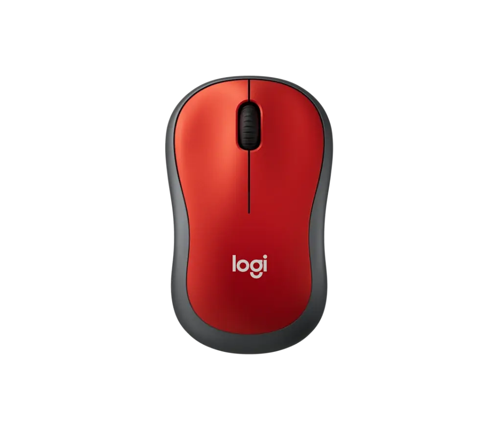 Mouse Logitech Óptico M185, Inalámbrico, USB, Rojo SKU: 910-003635