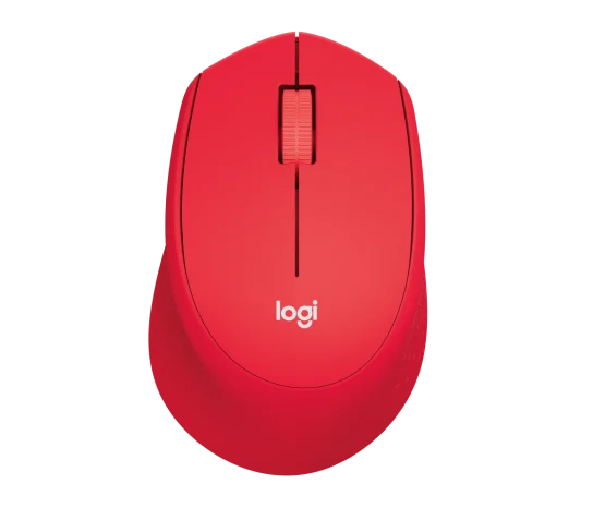 Mouse Logitech Óptico M280, Inalámbrico, 1000DPI, USB, Rojo SKU: 910-004286
