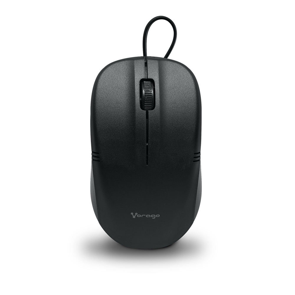 [MO-103] Mouse Vorago Óptico MO-103, Alámbrico, USB, 1000DPI, Negro SKU: MO-103