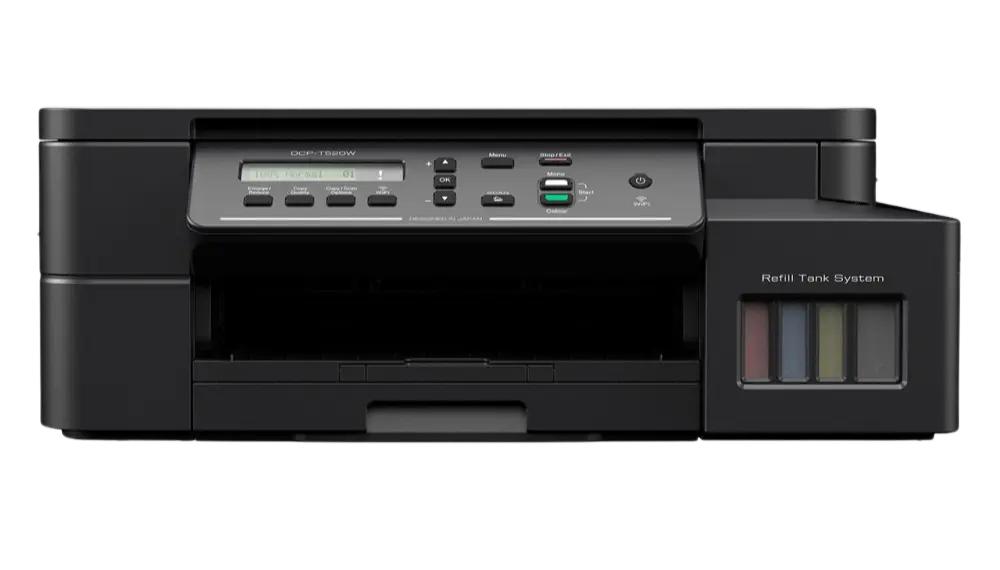 Multifuncional Brother DCP-T520W InkBenefit Tank, Color, Tinta Continua, Tanque de Tinta, Inalámbrico, Impresora, Copiadora, Escáner Wifi Direct, Bypass 1 Hoja, 30ppm Negro, 12ppm Color SKU: DCP-T520W