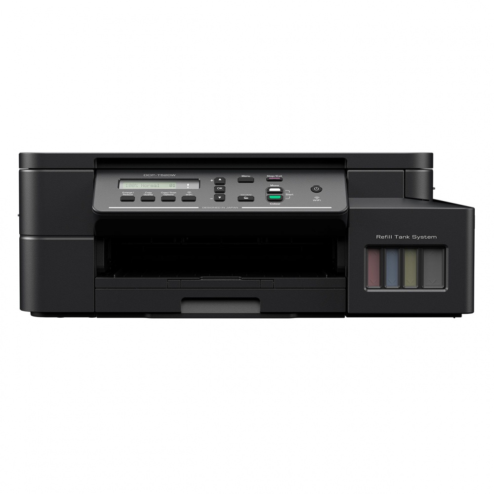 Multifuncional Brother DCP-T520W InkBenefit Tank, Color, Tinta Continua, Tanque de Tinta, Inalámbrico, Impresora, Copiadora, Escáner Wifi Direct, Bypass 1 Hoja, 30ppm Negro, 12ppm Color SKU: DCP-T520W