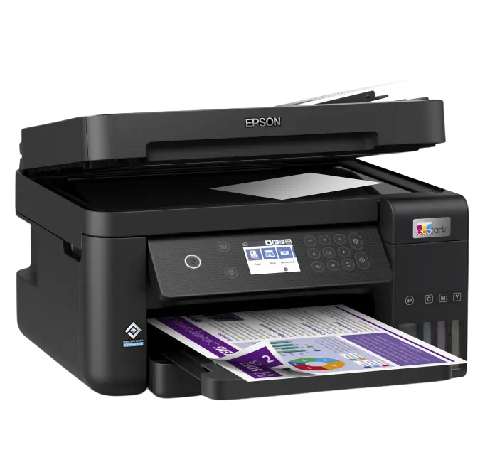 [C11CJ61301] Multifuncional Epson EcoTank L6270, Color, Tinta Continua, Tanque de Tinta, Inalámbrico, Impresora, Copiadora, Escaner, Fax, Duplex, Wifi Direct, Ethernet, 33ppm Negro, 20ppm Color SKU: C11CJ61301