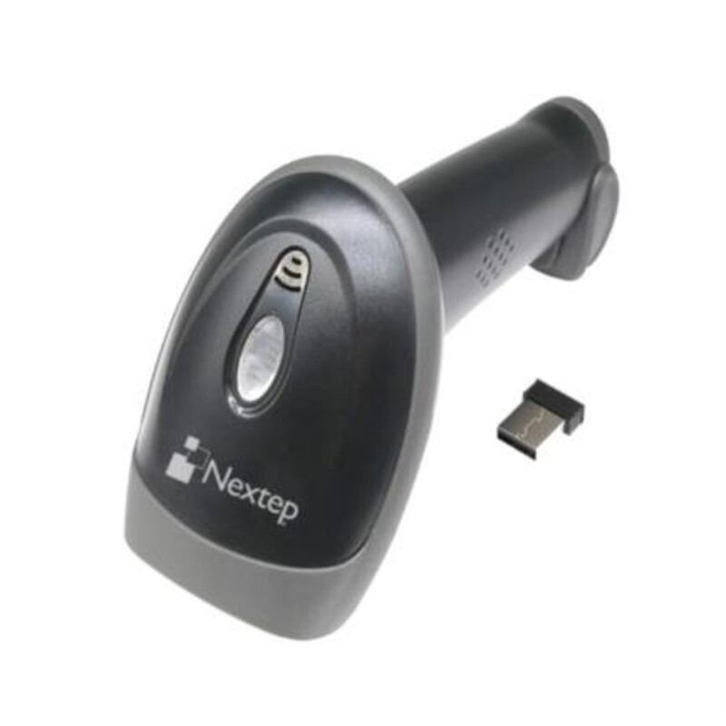 Nextep NE-503I Lector de Código de Barras Inalambrico y QR 1D/2D - incluye Base SKU: NE-503I
