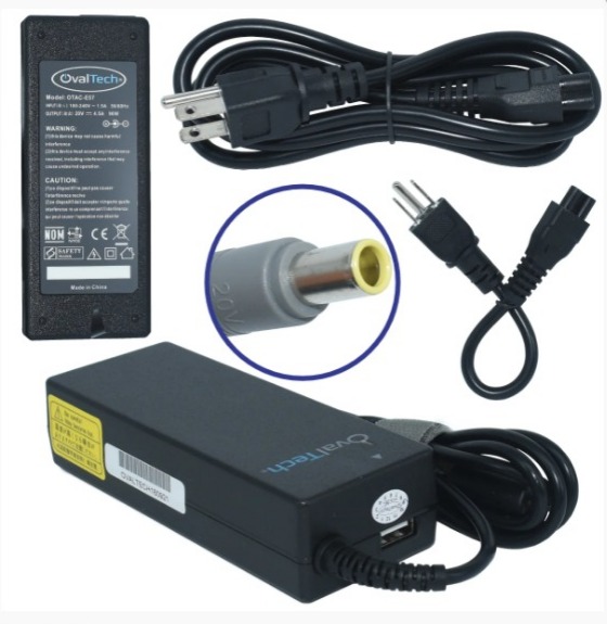 OTAC-E57 Adaptador para Computadora Portatil 20V/4.5AH Marca OvalTech SKU: OTAC-E57