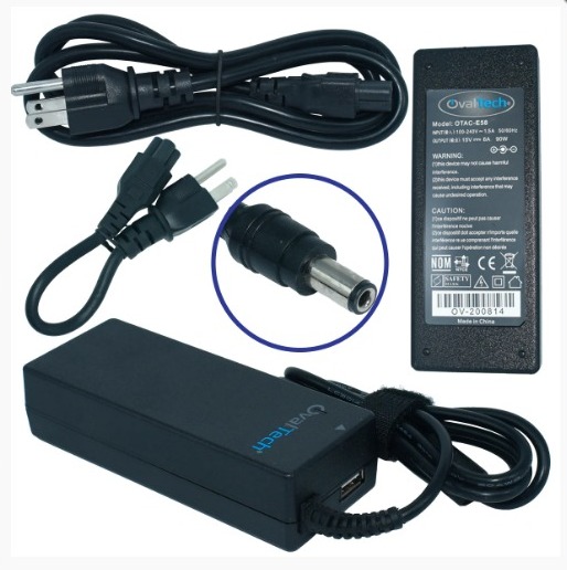 OTAC-E58 Adaptador para Computadora Portatil 15V/6AH Marca OvalTech SKU: OTAC-E58