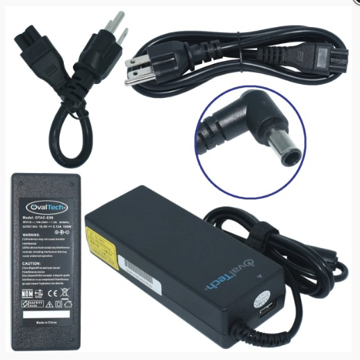 [OTAC-E59] OTAC-E59 Adaptador para Computadora Portatil 19.5V/4.74AH C/Blister + USB Marca OvalTech SKU: OTAC-E59