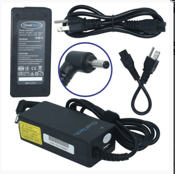 [OTAC-E65] OTAC-E65 Adaptador para Computadora Portatil + USB 19V/1.75AH Marca OvalTech SKU: OTAC-E65