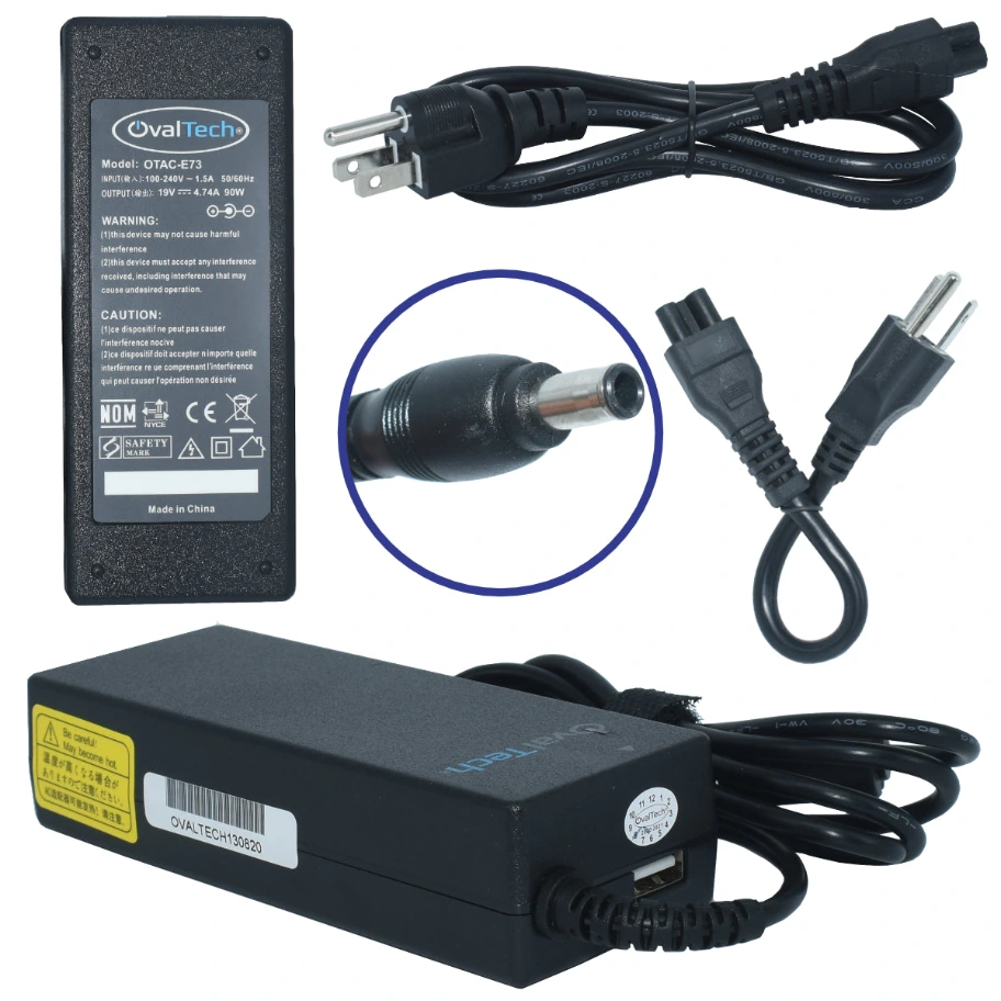 [OTAC-E73] OTAC-E73 Adaptador para Computadora Portatil 19V/4.74AH Marca OvalTech SKU: OTAC-E73