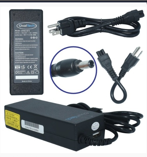 OTAC-E74 Adaptador para Computadora Portatil 19.5V/2.31AH Marca OvalTech SKU: OTAC-E74